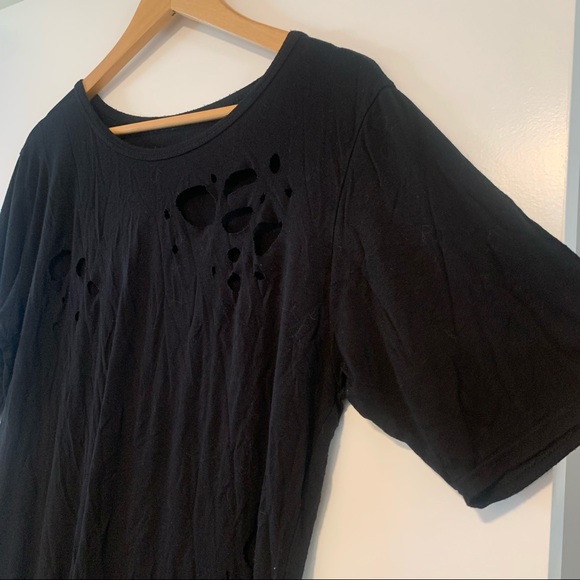 Boohoo | Distressed Tee Shirt - Picture 3 of 10